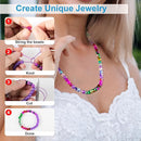 XSEINO About 7200pcs 144 Colors 6mm Crackle Glass Beads Bracelet Making Kit,6Box Different Style Crack Series Colorful Crystal Beads for Bracelet Jewelry Making,DIY Crafts,Friendship Bracelets by TinyTreasures Baby Boutique