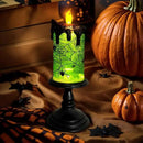 1.Halloween Snow Globe Tornado Flameless Candles Table Centerpiece for Celebration Party,Battery Operated LED Candle with 6 Hours Timer for Home Indoor Halloween Decoration (Spider) by CozyNest Decor