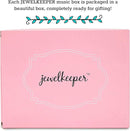 Jewelkeeper Girl's Musical Jewelry Storage Box with Twirling Fairy Blue and White Star Design, Swan Lake Tune by TinyTreasures Baby Boutique