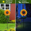 Sunflower Solar Wind Spinner, 52" Metal Wind Spinner with Kinetic Wind Sculpture Windmills for Outdoor Lawn & Garden Patio Decoration by CozyNest Decor