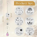 6 Pcs Thank You Gifts for Women Crystal Suncatcher Thank You with Engraved Message Hanging Sun Catcher Ornament for Windows Friend Teacher Coworkers Appreciation Christmas Gratitude Gift by GreenHaven Gardens