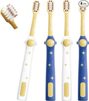 EASICUTI Extra Soft Kids Toothbrushes 4 Pack, Space Style Toddler Toothbrushes for Ages 2-12 Years, Baby Toothbrush 12 Months and up, Childrens Toothbrush Help Remove Plaque and Stains-Blue, White by TinyTreasures Baby Boutique