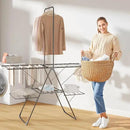 Bigzzia Clothes Drying Rack Foldable, 68.9Inch High Hanger Laundry Drying Rack with 4 Height-Adjustable Wings, Lightweight and Space Saving Clothes Airer for Apartments, Dorms, Camping by CozyNest Decor