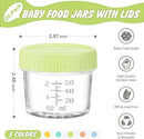 DRKIO 20 Pack Glass Baby Food Storage Containers 4 Oz Baby Food Jars with Lids Baby Food Maker Microwave Dishwasher Freezer Safe 100% Leak-Proof BPA Free by TinyTreasures Baby Boutique