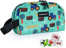 Cerbonny Small Cooler Bag Freezable Lunch Bag for Work School Travel,Small Lunch Bag,Small Insulated Bag For Kids/Adults,Freezer Lunch Bags,Mini Lunch Bag Fit For Yogurt,Suit for 3+(green vehicle) by TinyTreasures Baby Boutique