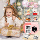Instant Print Camera Toy for Kids, Girls Birthday Gifts for 3 4 5 6 7 8 Year Old Learning Music Story Player, 1080P HD Dual-Lens Creative Instant Camera (Pink) by TinyTreasures Baby Boutique