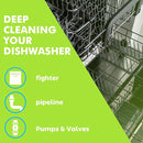 Dishwasher Cleaner and Deodorizer Tablet 25 Count, Deep Cleaning Tablet Helps Remove Limescale, Mineral Buildup and Odor, Formulated to Clean Inside all Machines by TinyTreasures Baby Boutique