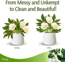 Stackable Plant Support Stakes, Stem Holder Structure for Indoor & Outdoor, Garden Accessories for Climbing & Potted Plants, Trellis Alternative - Peony (Light Green), 3 Pack, 17" L by GreenHaven Gardens