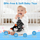 Car Seat Toys for Babies 0-6 Months,Hanging Rattle Toys for Crib Mobile, Baby Spiral Hanging Stroller Black and White High Contrast Toys for Newborn 0 3 6 9 12 Months Baby Boys Girls (Cat) by TinyTreasures Baby Boutique