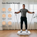 3D Vibration Plate Exercise Machine for Lymphatic Drainage, Whole Body Vibration Plate for Weight Loss, 330lbs Capacity Vibrating Platform Board Home Gym Quiet, 5 Yoga Belts & 2 Resistance Bands by CozyNest Decor