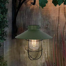 pearlstar Solar Lantern Outdoor Hanging Light Metal Farmhouse Solar Lamp with Warm White Edison Bulb Design for Garden Yard Patio Proch Decor(Green) by CozyNest Decor