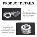2 Pack Deadbolt Child Safety Lock Cover - Child Proof Deadbolt Cover & Door Knob Protector, Deadbolt Lock Cover for Kids, Prevents Accidental Locking (Fits Standard Locks) (Transparent) by TinyTreasures Baby Boutique