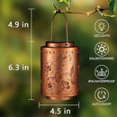 Solar Lanterns Outdoor Waterproof Mushroom Butterfly Garden Decor Gifts for Women Mon Grandma Metal Hanging Solar Lights Decoration for Outside LED Lanterns for Yard Patio Lawn Pathway（Hummingbirds） by GreenHaven Gardens