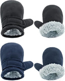 BAVST Baby Toddler Winter Mittens Girls Warm Fleece Lined Gloves Kids Sherpa Lined Mittens for Boys by TinyTreasures Baby Boutique