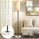 Floor Lamp for Living Room,Dimmable Floor Lamp with LED Bulb,Modern Standing Lamp with Marble Base,Tall Standing Lamps for Living Room,Bedroom,Office,Reading and Nursery(Black) by CozyNest Decor