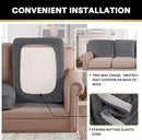 PrinceDeco Velvet Stretch Couch Cushion Cover, Sofa Slip Covers for Cushion Couch Chair Loveseat Sofa Furniture Protector Cushion Sofa Cover Each Width Up to 29.5", Grey by CozyNest Decor