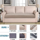H.VERSAILTEX Super Stretch Individual Seat Cushion Covers Sofa Covers Couch Cushion Covers Slipcover Sets Thick Jacquard Textured Twill Fabric (1 Piece Sofa Cushion Cover, Sand) by CozyNest Decor