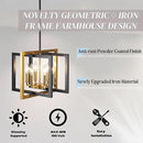 ANKYLHUA Black Gold Chandelier,6-Lights Ceiling Light Fixture E12,Adjustable Hight Pendant Lights Kitchen Island,Chandeliers for Dining Room,Bedroom,Entryway,Foyer by CozyNest Decor