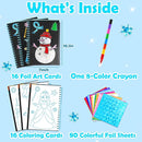 FUNNYB&G Foil Art Craft Activity for Kids - Gift for Girls Crafts for Kids Fun Art Supplies DIY Creative Travel Toy, Birthday Gift Party Favor Toys for Girls Boys 4 5 6 7 8 9 Years Old (Winter) by TinyTreasures Baby Boutique