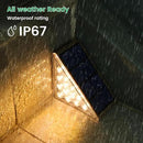 Solar Step Lights for Outside,8pack Solar Stair Lights Outdoor Waterproof IP67,Outdoor Deck Step Lights,Solar Outdoor Lights for Staircase,Patio,Front Step(Warm Brown) by GreenHaven Gardens