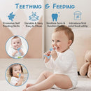 WAJIAYON Baby Breastmilk Popsicle Molds & Baby Fruit Feeder, Infant Food Freezer Tray Storage Containers, Silicone Teething Pacifier Feeder and Teether for Babies,Shower Gifts for Boys and Girls-Blue by TinyTreasures Baby Boutique