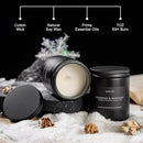 2 Pack Teakwood & Mahogany Candle | Scented Candles for Men, Man Gifts for Men - Masculine Candles - Soy Candle for Home Scented - 7oz Black Jar, Long Lasting by CozyNest Decor
