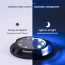 Solar Ground Lights Outdoor 8 Packs LED Disk Solar Powered Waterproof In-ground for Garden Deck Stair Step Lawn Patio Driveway Walkway Pathway Yard Decoration (White + Blue) by GreenHaven Gardens