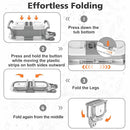 MoreFeel Collapsible Baby Bathtub for Newborn with Thermometer & 1 Hooded Towel & 1 Soft Floating Cushion,Portable Travel Bathtub with Drain Hole, Durable Foldable Baby Tubs for Infants to Toddler by TinyTreasures Baby Boutique