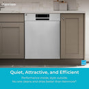 Kenmore 24" Built-in Stainless Steel Tub Dishwasher EasyFlex 3rd, SmartWash, UltraWash Plus, TurboDry, and MoreSpace Adjustable Rack, Energy Star Certified, White by TinyTreasures Baby Boutique