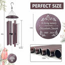 ASTARIN Memorial Wind Chimes Personalized, Bereavement Condolence Gifts for Loss of Mother Husband Wife, Customized Wind Chimes for Outside Deep Tone(Produced in USA) by CozyNest Decor