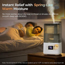 BOXING 6L Warm & Cool Mist Humidifiers for Bedroom, Air Humidfier for Large Room with Remote Control, Auto Mode Perfect for Baby & Plants, Top Fill, Sleep Mode, Timer, Essential Oil Tray, 60H by TinyTreasures Baby Boutique