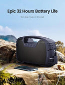 Houl Zallee IPX7 Waterproof Bluetooth Speaker, 40W Portable Wireless Speakers, 32H Playtime, Stereo Loud Sound, Deep Bass, Bluetooth 5.0, Built-in Mic, for Party/Camping/Pool/Gifts, Beach-Navy Blue by CozyNest Decor