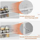 Spice Rack Wall Mount, 4 Pack Wall Spice Rack & Hanging Storage Baskets Organizer Wall Mount, Large Capacity Metal Spice Shelf for Kitchen Cabinet, Pantry Doors, Bathroom, Shower, Home Decor by CozyNest Decor