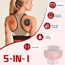TISSCARE 5-in-1 Electric Cupping Massager Kit – 12-Level Temperature & Suction Control for Muscle Relaxation, Includes 2 Replaceable Cups by CozyNest Decor