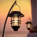Solar Lantern Outdoor Lights, Hanging Waterproof Lantern Lights with Wall Mount Kit for Garden Porch Fence 2 Pack by CozyNest Decor