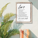 Love Wood Signs, Christian Wooden Wall Sign, Master Bedroom Signs, Inspirational Christian Gift, Home Decor, Framed Wall Plaque Sign 15 * 11.5 inches, Love is the Patient by CozyNest Decor
