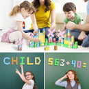 Magnetic Blocks 128 PCS Magnetic Building Blocks Cubes Gift Set for Girls and STEM Learning Preschool Learning Construction Toys by TinyTreasures Baby Boutique