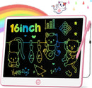 Hockvill LCD Writing Tablet for Kids 16 Inch, Toys for Girls Boys Drawing Pad for 3 4 5 6 7 Year Old Kids Toys, Easter Basket Stuffer for Kids, Toddler Doodle Board Travel Essentials - Pink by TinyTreasures Baby Boutique