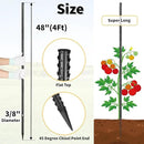 Rebar Stakes 48 inches 16-Pack Concrete Form Stakes Straight 3/8" Diameter Rebar Ground Metal Stakes for Landscaping, Securing Fence, Garden Plants Support, Survey Markers and Securing Trees by CozyNest Decor