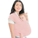 KeaBabies Baby Wrap Carrier - All in 1 Original Baby Carrier Newborn to Toddler Sling, Easy to Wear, Hands Free Bonding, Lightweight, Breathable Infant Wraps (Dusty Pink) by TinyTreasures Baby Boutique