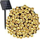 Toodour Solar Christmas Lights, 72ft 200 LED 8 Modes Outdoor Christmas String Lights, Waterproof Solar Fairy Lights for Christmas Tree, Fence, Holiday, Party, Balcony, Christmas Decor - Warm White