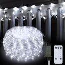 50Ft 600 LED Rope Lights Outdoor, White Flexible Tube Light Waterproof Plug in 8 Modes Timer Memory, Permanent String Lights for Tree,Pool, Bedroom, Fence, Garden, Indoor, Outside Decorations by GreenHaven Gardens
