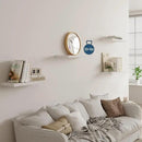 Wall Shelf Set of 2, White Floating Shelves 36 in W x 10 in D x 1 in H, Wooden Floating Wall Shelf with Invisible Brackets for Living Room/Bedroom/Bathroom/Kitchen Storage and Decor by CozyNest Decor