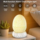 Dragon Egg Alarm Clock with Sunrise Simulation, Wireless Bluetooth Speaker, Portable Touch Control Dragon Egg Night Light, 20 Soothing Sounds, Unique Gift for Kids Adults, Home Desk Decor by TinyTreasures Baby Boutique