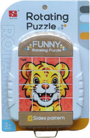 16-Piece Rotating Puzzles for Kids 4-6, Toddlers Puzzles 2-4, Road Trip, Airplane Activities Game, Travel Toys - Brain Teaser, Fine Motor Skills - Birthday Gifts Boys & Girls - Animals by TinyTreasures Baby Boutique