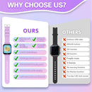 Vakzovy Kids Smart Watch Girls Gift for Girls Age 6-12, HD Touchscreen Kids Watch with 26 Games Camera Video Music Player Pedometer Educational Toys Christmas Birthday Gifts 5 6 7 8 9 10 Year Old by TinyTreasures Baby Boutique