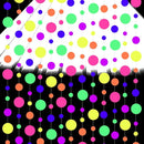 108ft UV Round Dot Neon Paper Streamers - Glow in The Dark Party Favors & Decorations for Wedding & Birthday Parties by TinyTreasures Baby Boutique