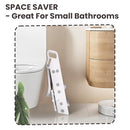 Primlect Space-Saving Potty Training Seat with Ladder, Adjustable Step and Toilet Seat Height, Top Handles for Easy Climbing, Easy to Carry, Portable Toddler Toilet Trainer for Small Bathrooms by TinyTreasures Baby Boutique