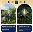 Honche Solar Garden Lights, 2 Pack Decorative Solar Outdoor Lights Weatherproof IP65 8 Lighting Modes Firework Lights for Garden Patio Counrtyards Pathway Parties (WarmWhite-8LightingMode-Oval) by GreenHaven Gardens