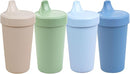 Re-Play Sippy Cups for Toddlers - 10 Oz. Reusable Spill Proof Cups for Kids, Dishwasher/Microwave Safe - Made in USA - Set of 4-3.13" x 6.25" - Meadow by TinyTreasures Baby Boutique